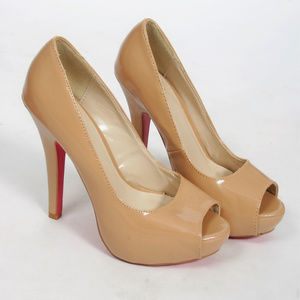 AMI Clubwear Nude Stiletto Heels-Size 6